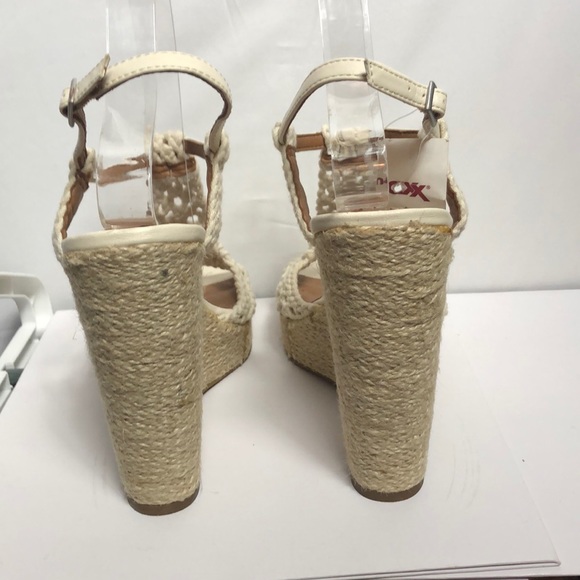 🌟Lucky Brand Wedge Espadrille Crochet Sandals - Picture 3 of 6